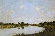 Eugene Boudin Deauville - O rio morto oil on canvas
